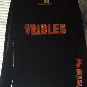 VS Pink Orioles Sequin Sweater